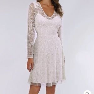 White beaded dress